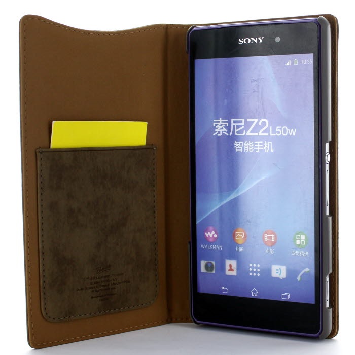 BRAVADO Bravado Rolling Stones Plånboksfodral till Sony Xperia Z2 - Brun