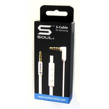 Soul SOUL Samsung kabel med fjärr Vit & Blå