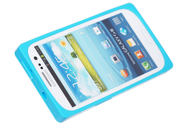 OEM Cassette silikon skal till Samsung Galaxy S3 i9300 (Ljus Blå)