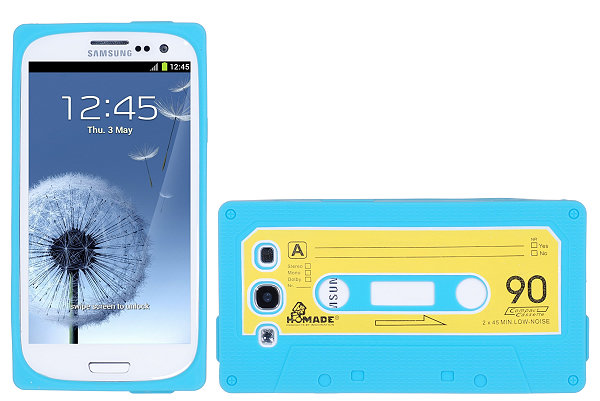 OEM Cassette silikon skal till Samsung Galaxy S3 i9300 (Ljus Blå)