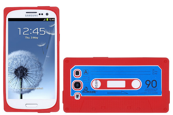 OEM Cassette silikon skal till Samsung Galaxy S3 i9300 (Röd)