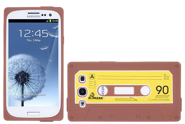 OEM Cassette silikon skal till Samsung Galaxy S3 i9300 (Brun)