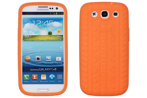OEM Tyre Silikonskal till Samsung Galaxy S3 i9300 (Orange)