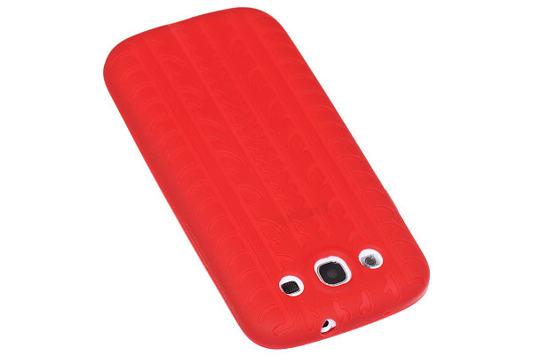 OEM Tyre Silikonskal till Samsung Galaxy S3 i9300 (Röd)