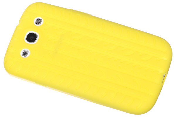 OEM Tyre Silikonskal till Samsung Galaxy S3 i9300 (Gul)