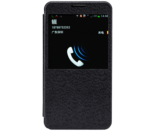 ROCK Rock Excel Window Cover Fodral till Samsung Galaxy Note 3 (Svart)