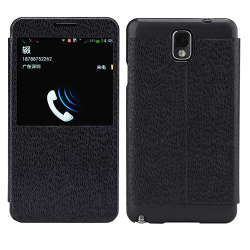 ROCK Rock Excel Window Cover Fodral till Samsung Galaxy Note 3 (Svart)