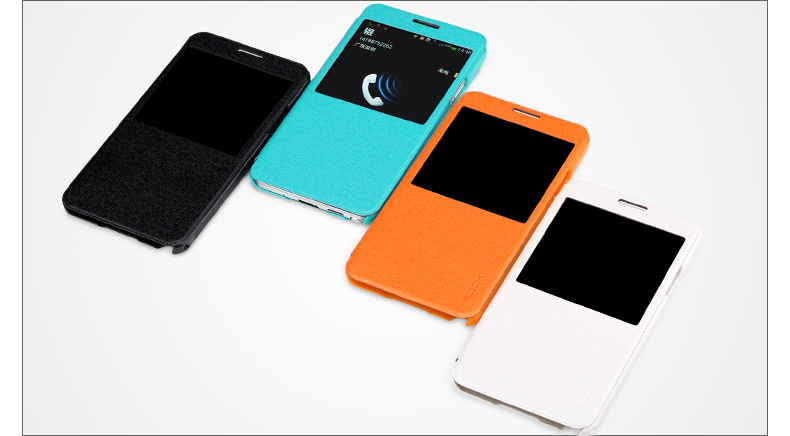 ROCK Rock Excel Window Cover Fodral till Samsung Galaxy Note 3 (Vit)