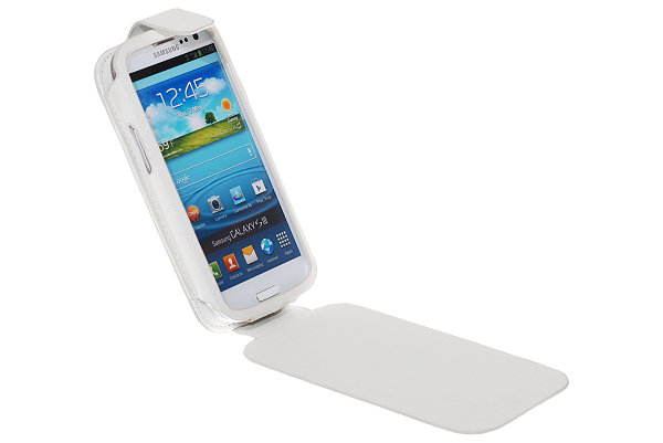 OEM Luxury flip mobilväska till Samsung Galaxy S3 i9300 (Vit)