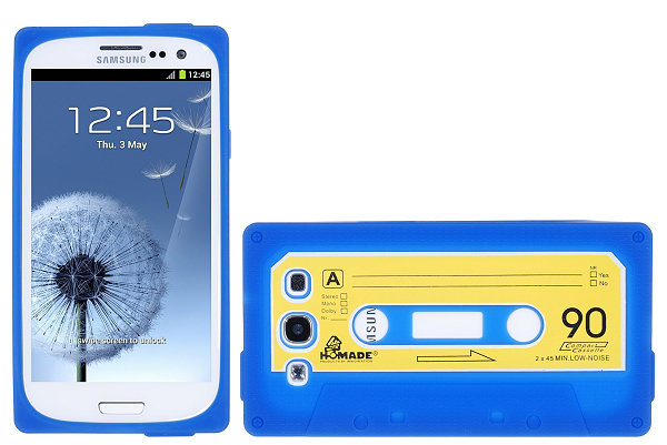 OEM Cassette silikon skal till Samsung Galaxy S3 i9300 (Blå)