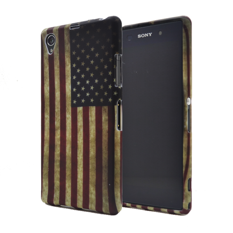 OEM FlexiSkal till Sony Xperia Z1 (Amerikanska Flaggan)