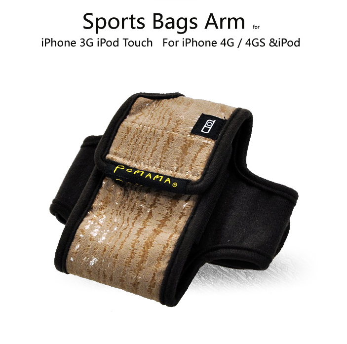 OEM PCMAMA Sportarmband fodral till iPhone 4S/4 / 3G / 3GS / iPOD (WAVES)