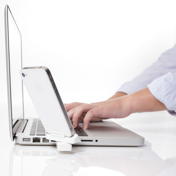 OEM Izofs Portabel USB dock för iPhone (Vit)