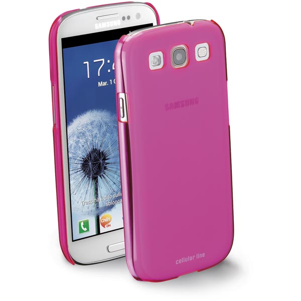 CellularLine CellularLine Cool fluo skal Samsung Galaxy S3 (Rosa) + Skärmskydd