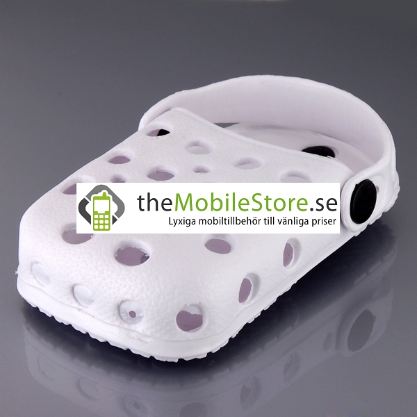 OEM Foam Rubber Slipper hållare till iPhone 4G (Vit)