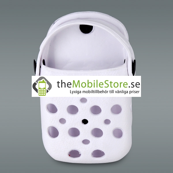 OEM Foam Rubber Slipper hållare till iPhone 4G (Vit)