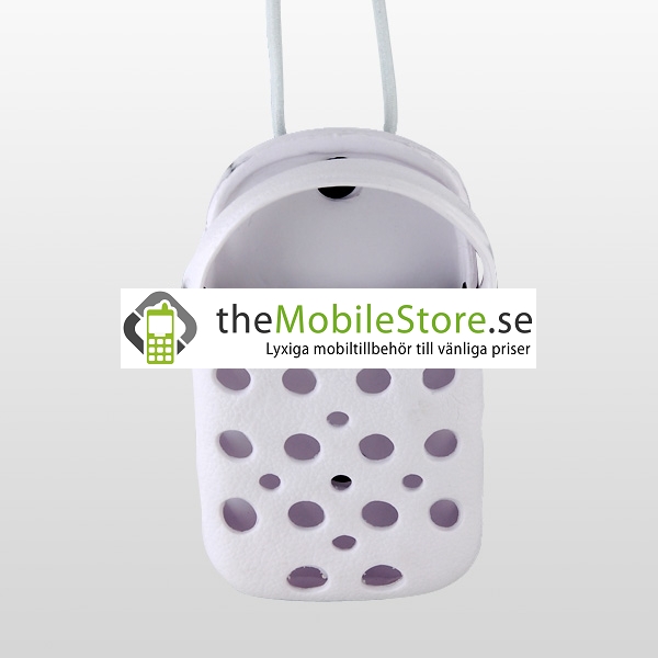 OEM Foam Rubber Slipper hållare till iPhone 4G (Vit)