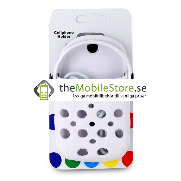 OEM Foam Rubber Slipper hållare till iPhone 4G (Vit)