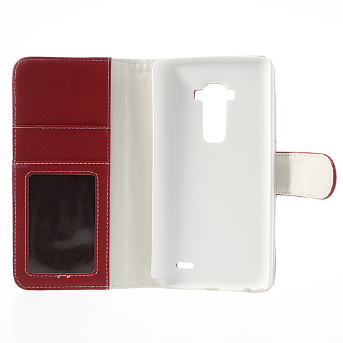 OEM Embossed Plånboksväska till LG G Flex (Röd)
