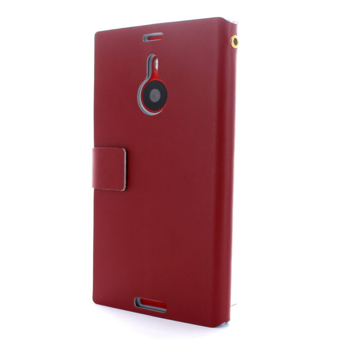 Doormoon Doormoon Äkta Läder väska till Nokia Lumia 1520 (Röd)