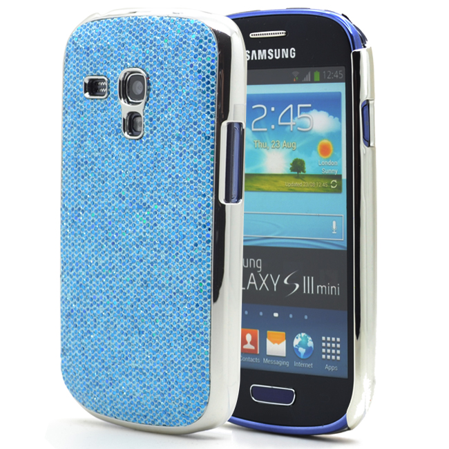 OEM Sparkle Baksideskal tillSamsung Galaxy S3 mini i8190 (Blå)