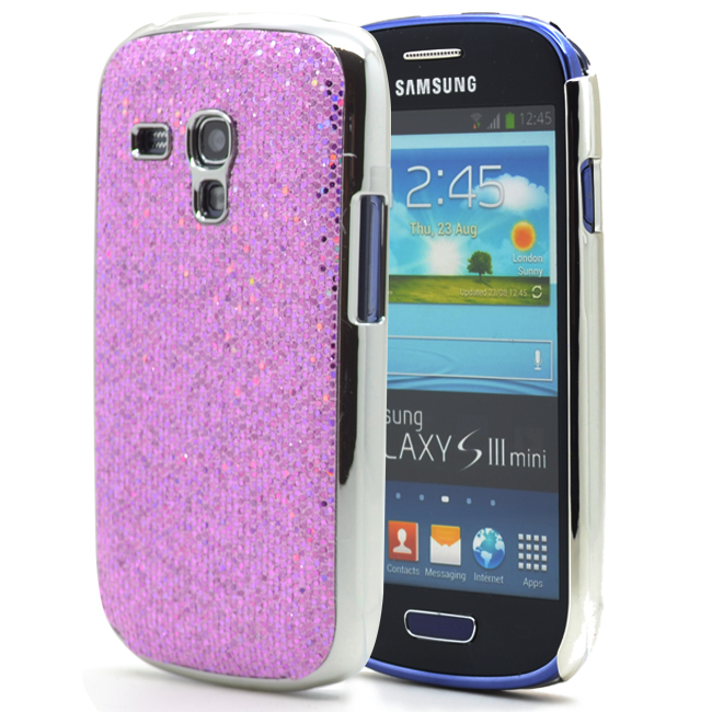 OEM Sparkle Baksideskal tillSamsung Galaxy S3 mini i8190 (Lila)