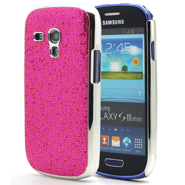 OEM Sparkle Baksideskal tillSamsung Galaxy S3 mini i8190 (Magenta)