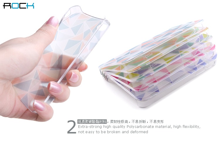 ROCK Rock Azure stone skal till iPhone 4 + Skärmskydd