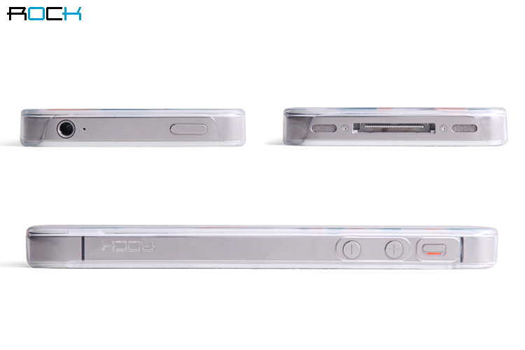 ROCK Rock Azure stone skal till iPhone 4 + Skärmskydd