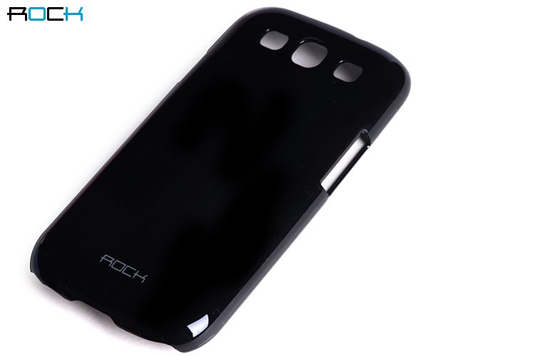 ROCK Rock Colorful Skal till Samsung Galaxy S3 i9300 + HD Skärmskydd (Svart)