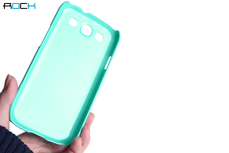 ROCK Rock Colorful Skal till Samsung Galaxy S3 i9300 + HD Skärmskydd (Vit)