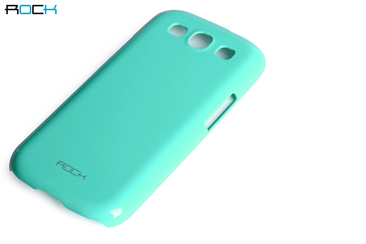 ROCK Rock Colorful Skal till Samsung Galaxy S3 i9300 + HD Skärmskydd (Turkos)