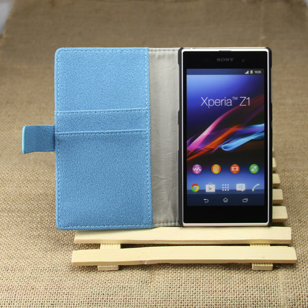 OEM Plånboksväska till Sony Xperia Z1 (Blå)