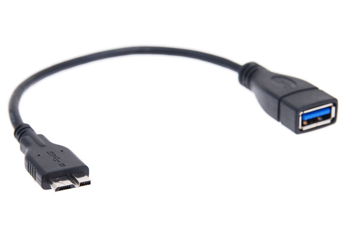 OEM USB 2.0 USB Host / OTG Adapter Kabel for Samsung Galaxy Note 3 (Svart)