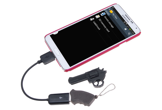 OEM USB 2.0 USB Host / OTG Adapter Kabel for Samsung Galaxy Note 3 (Svart)