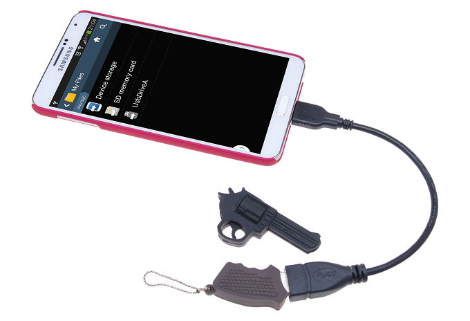 OEM USB 2.0 USB Host / OTG Adapter Kabel for Samsung Galaxy Note 3 (Svart)