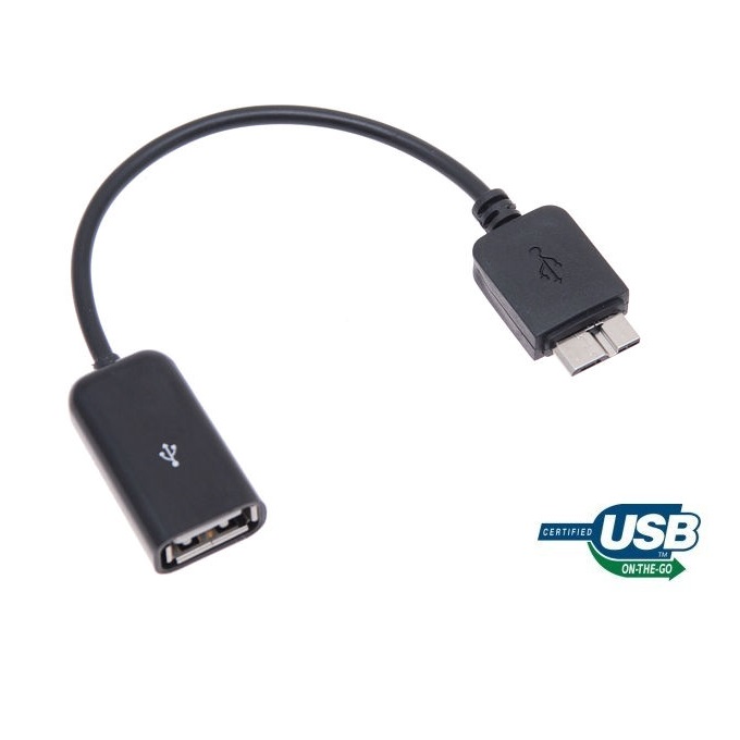 OEM USB 2.0 USB Host / OTG Adapter Kabel for Samsung Galaxy Note 3 (Svart)
