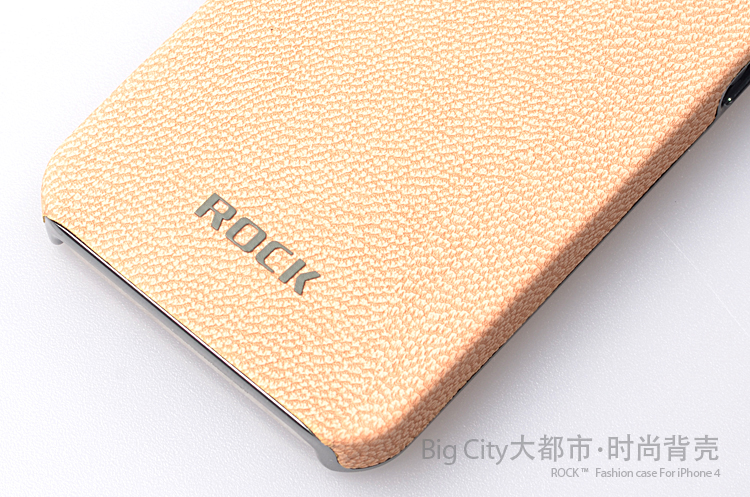 ROCK Rock iPhone4/4S BigCity back shell + Skärmskydd (Lila)