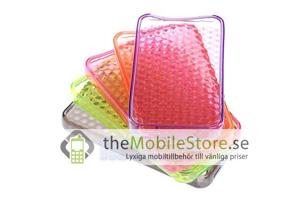 OEM FlexiCase Skal till iPhone 4 - Hexagon (Orange)