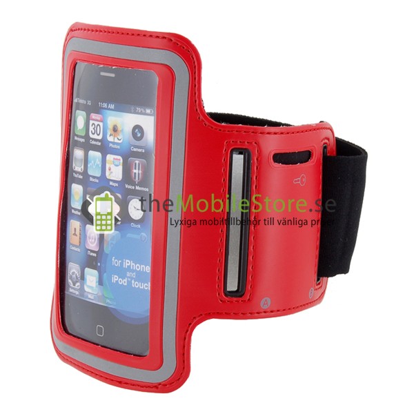 OEM Armband till iPhone 4 / 3GS (RÖD)