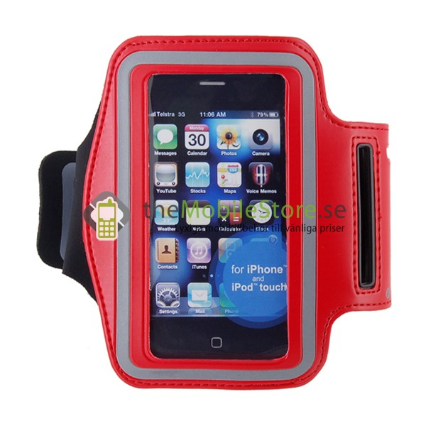 OEM Armband till iPhone 4 / 3GS (RÖD)