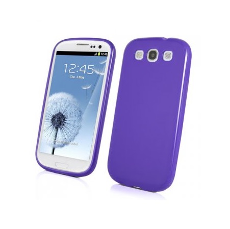 Muvit Muvit Minigel Glazy Skal till Samsung Galaxy S3 i9300 (Lila)