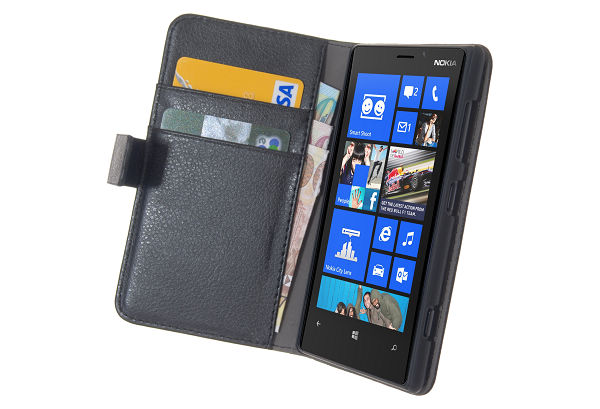 OEM Embossed Plånboksväska till Nokia Lumia 720 (Svart)
