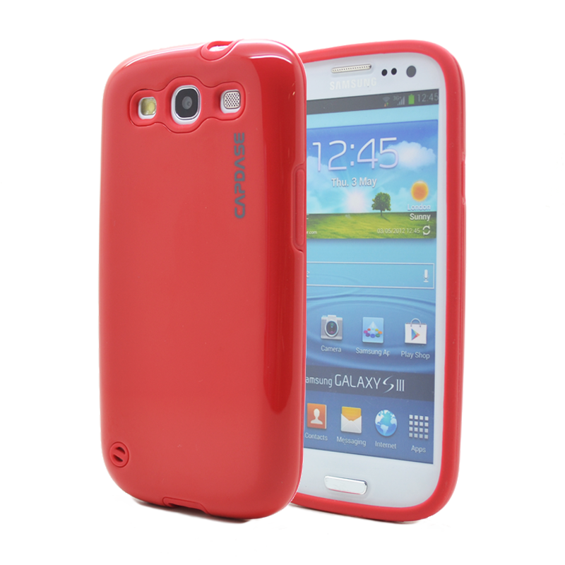 Capdase CAPDASE Polimor till Samsung Galaxy S3 i9300 (Röd) + Skärmskydd