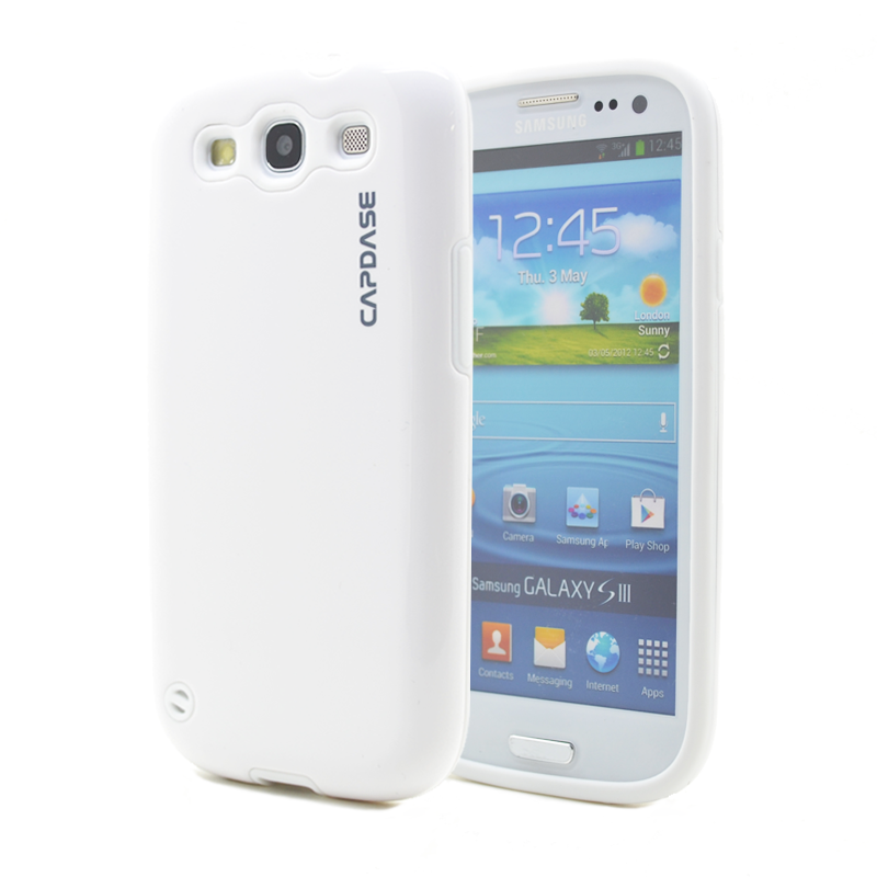 Capdase CAPDASE Polimor till Samsung Galaxy S3 i9300 (Vit) + Skärmskydd