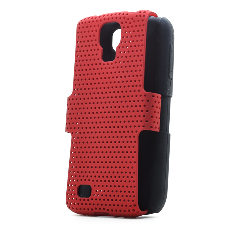 OEM Mesh Combo Skal till Samsung Galaxy S4 i9500 (Röd)