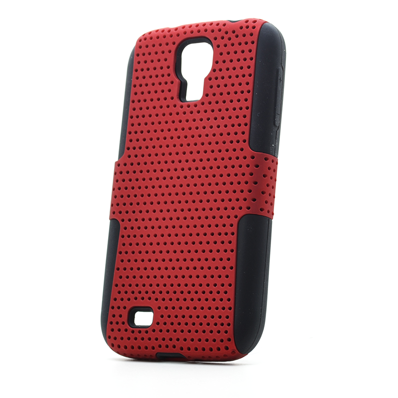 OEM Mesh Combo Skal till Samsung Galaxy S4 i9500 (Röd)