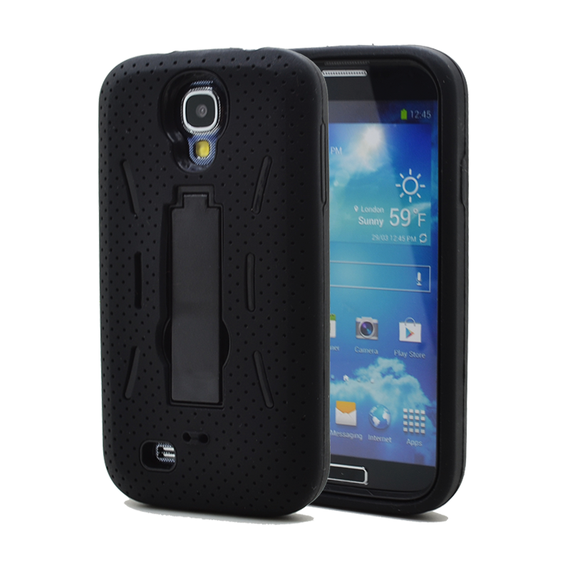 OEM Combo stand Skal till Samsung Galaxy S4 i9500 (Svart)