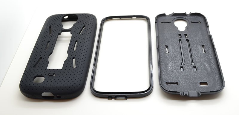 OEM Combo stand Skal till Samsung Galaxy S4 i9500 (Svart)