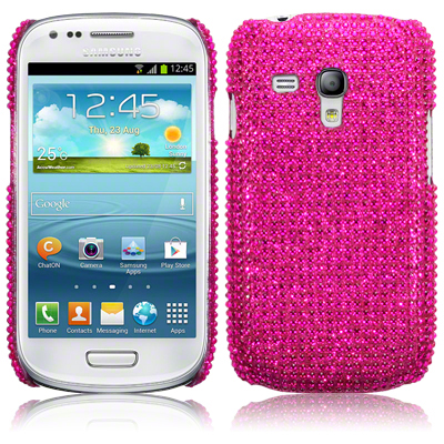 OEM Bling Bling Skal till Samsung Galaxy S3 mini i8190 (Magenta)